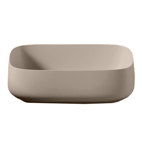 Раковина Artceram Cognac Quadro 560*410*155 отверстия для смесителя-отсутствуют Brown matera