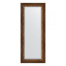 Зеркало настенное с фацетом EVOFORM в багетной раме римская бронза, 56х136 см, BY 3517