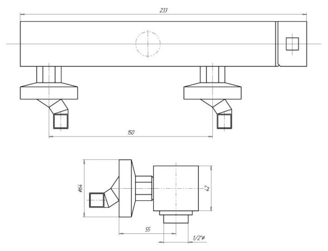 Смеситель для душа Bugnatese Stone 9338