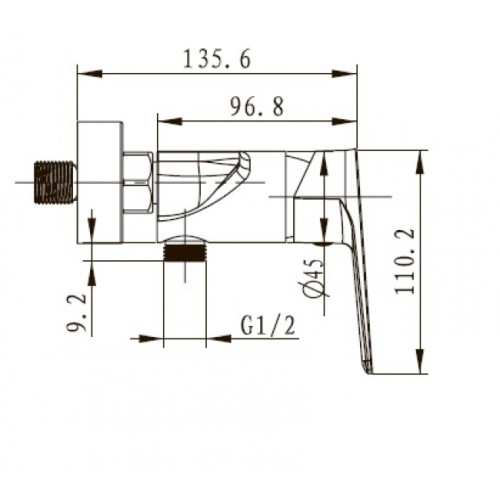 Смеситель для ванны KAISER Atrio (60077)
