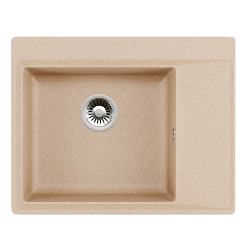Кухонная мойка Formastone FostoGran FG Юнона, прямоугольная с крылом, дюна