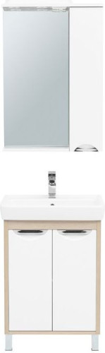 Мебель для ванной Aquanet Гретта 60 New светлый дуб (2 дверцы)