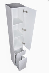 Колонна универсальная Style Line Атлантика 30 с корзиной, Люкс бетон крем, PLUS