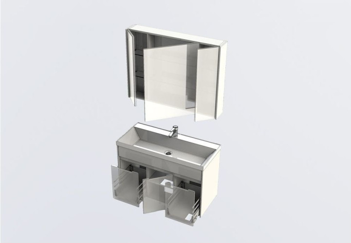 Мебель для ванной Aquanet Латина 100 черный