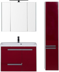 Мебель для ванной Aquanet Тиволи 90 бордо