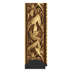 Зеркало напольное с гравировкой  EVOFORM  в багетной раме Византия золото, 84х203 см, BY 6324