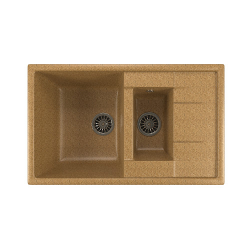 Мойка из искусственного мрамора MIXLINE ML-GM22 49,5x77 (525173)
