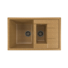 Мойка из искусственного мрамора MIXLINE ML-GM22 49,5x77 (525173)