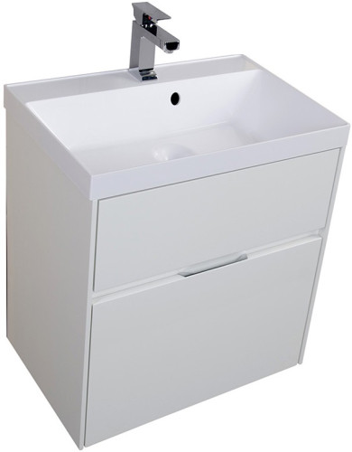 Тумба под раковину Aquanet Латина 60 белый (2 ящика)