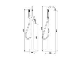 Смеситель для отдельностоящей ванны BOCH MANN BM7772 Braies