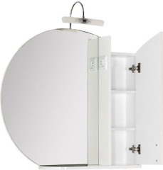 Зеркало-шкаф Aquanet Моника 85 белый