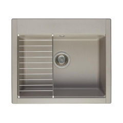 Кухонная мойка AQUATON Делия 60, серый шелк (1A715232LD250)