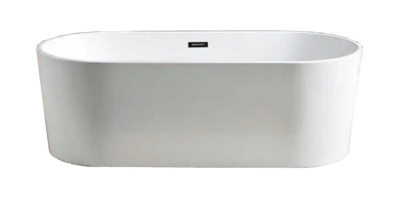 Ванна акриловая Azario BRISTOL 1800х800х600, свободностоящая, в комплекте с сифоном и металлической рамой (BRI18080)