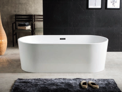 Ванна акриловая Azario BRISTOL 1800х800х600, свободностоящая, в комплекте с сифоном и металлической рамой (BRI18080)