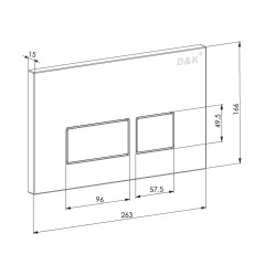 Комплект унитаза с инсталяцией и клавишей смыва D&amp;K Venice DS1022501, черный