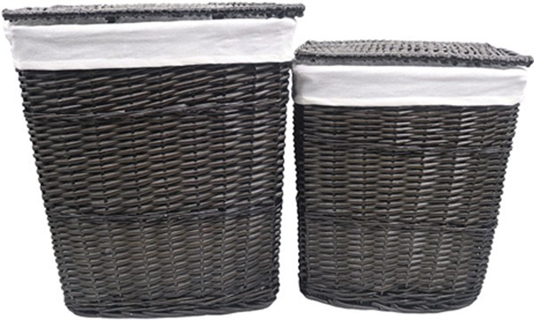 Корзина для белья WasserKRAFT Isar 46x35x55 WB-130-L с крышкой