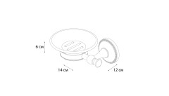 Мыльница керамика Grampus Alfa (GR-9508)