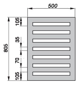 Полотенцесушитель Zehnder Metropolitan Bar MEP-080-050