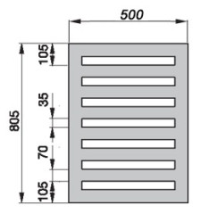 Полотенцесушитель Zehnder Metropolitan Bar MEP-080-050