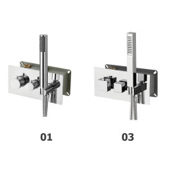 Термосмеситель с ручным душем RGW SP-44 арт. 21140544-11