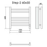 Полотенцесушитель Электрич.кабельный Ника STEP-2 60/50 правый тэн
