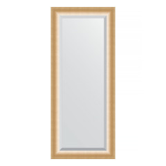 Зеркало настенное с фацетом EVOFORM в багетной раме травленое золото, 66х156 см, BY 1191