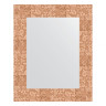 Зеркало настенное EVOFORM в багетной раме соты медный, 43х53 см, BY 3018