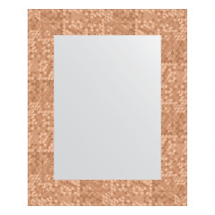 Зеркало настенное EVOFORM в багетной раме соты медный, 43х53 см, BY 3018