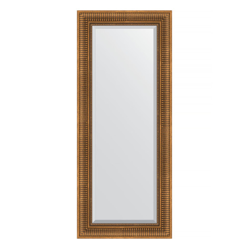 Зеркало настенное с фацетом EVOFORM в багетной раме бронзовый акведук, 57х137 см, BY 3518