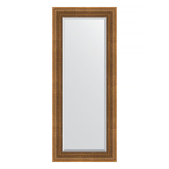 Зеркало настенное с фацетом EVOFORM в багетной раме бронзовый акведук, 57х137 см, BY 3518