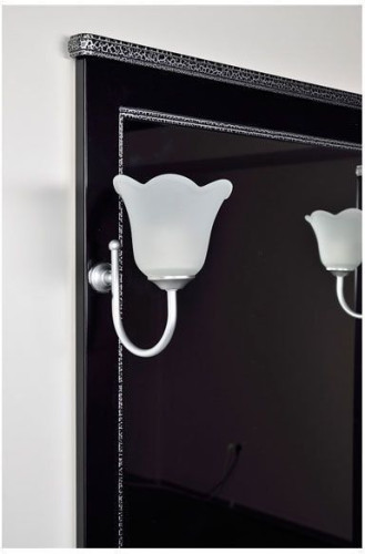 Мебель для ванной Aquanet Валенса 100 черный краколет/серебро