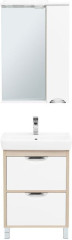 Мебель для ванной Aquanet Гретта 60 New светлый дуб (2 ящика)