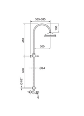 Душевая система Bugnatese Oxford 6337C
