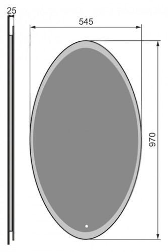 Зеркало Raval Moon 55 с подсветкой