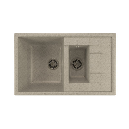 Мойка из искусственного мрамора MIXLINE ML-GM22 49,5x77 (525177)