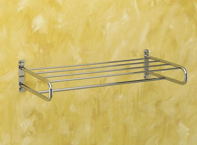 Sanibano, полка для полотенец, 5 держателей, цвет хром