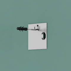 Зеркало настенное с фацетом и полочкой Attractive EVOFORM 50х70 см, BY 0504