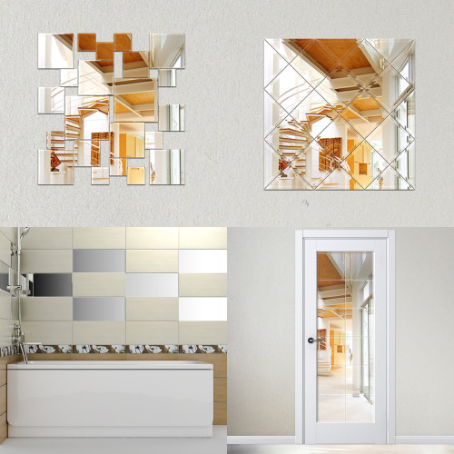 Зеркальная плитка квадрат 30х30 см; серебро Reflective EVOFORM BY 1409