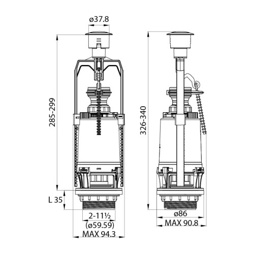 Сливная арматура Iddis F012400-0004