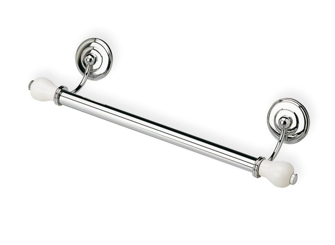 Stil Haus Nemi, полотенцедержатель, длина 43 см, цвет хром - белая керамика