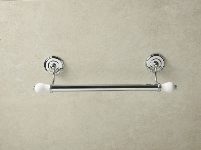 Stil Haus Nemi, полотенцедержатель, длина 43 см, цвет хром - белая керамика