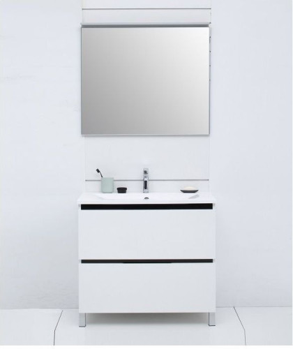 Зеркало De Aqua Сильвер 8075 серебро (без фацета)