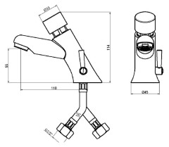 Смеситель для раковины Nofer  07003M