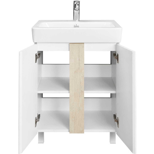 Тумба под раковину AQUATON Кантри 60 напольная, дуб верона (1A257401AHB20)