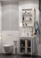 Тумба под раковину AQUATON Кантри 60 напольная, дуб верона (1A257401AHB20)