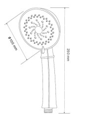 Лейка душевая ESKO (SPL755 R)