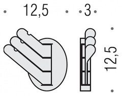 Крючок Colombo Design Luna СВ17trio.000