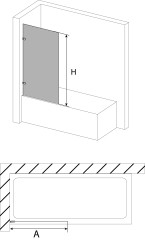 Шторка на ванну Avek  Fort С2 10371 60x140