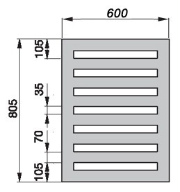 Полотенцесушитель Zehnder Metropolitan Bar MEP-080-060
