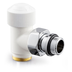 Угловой клапан SR Rubinetterie Tondera термостатический 1/2&quot;х3/4&quot; Е, цвет белый